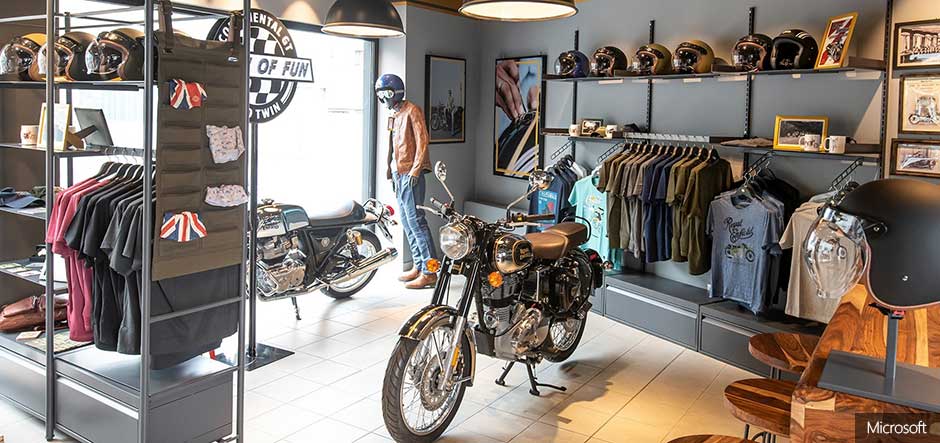 Royal enfield showroom 2024 more like this